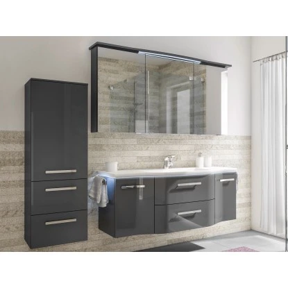 Pelipal Badmöbel-Set 140 Cm Quantum 04 Anthrazit EEK: A-A++