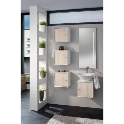 Fackelmann Waschbeckenunterschrank 35 Cm Ix! Weiß-Esche – Bild 3