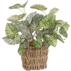 Mica Decorations Kunstpflanze Begonie Im Korb Ø 12 Cm X 33 Cm