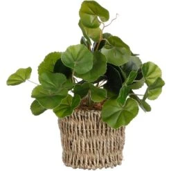 Mica Decorations Kunstpflanze Pilea Im Korb Ø 12 Cm X 33 Cm