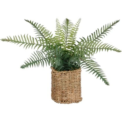 Mica Decorations Kunstpflanze Farn Im Korb Ø 11,5 Cm X 32 Cm