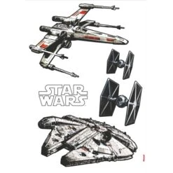 Komar Deco-Sticker Star Wars Spaceships 100 X 70 Cm