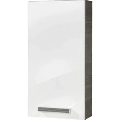 Fackelmann Hängeschrank 35 Cm Hype 2.0 Weiß-Pinieanthrazit Links