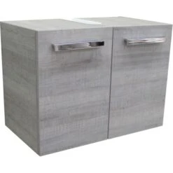 Fackelmann Waschbeckenunterschrank 63 Cm A-Vero Eiche