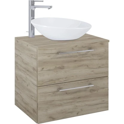 Maximus Waschbeckenunterschrank 60 Cm Stylo 2 Schubladen Sanremo – Bild 2