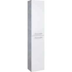 Hochschrank 30 Cm Cheese Weiß-Beton