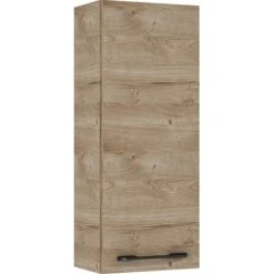 Maximus Hängeschrank Madrid 30 Cm Canela Eiche Mit Schwarzen Griffen