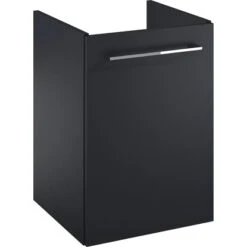 Maximus Waschbeckenunterschrank Cheese 40 Cm Schwarz Matt Mit 1 Tür