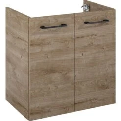 Maximus Waschbeckenunterschrank Cheese 60 Cm Canela Eiche Mit 2 Türen