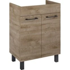 Maximus Waschbeckenunterschrank Cheese 60 Cm Canela Eiche Mit Füßen