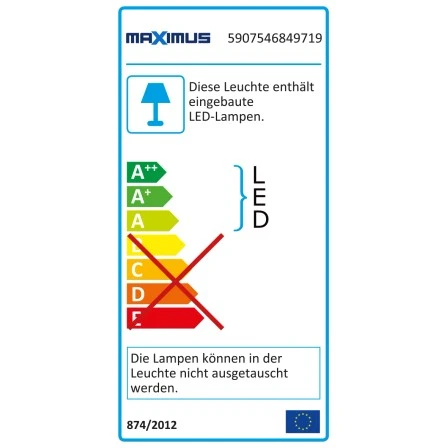 Maximus Led-Leuchte 30 Cm Stylo Chrom EEK: A+ – Bild 2
