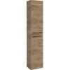 Maximus Hochschrank Madrid 30 Cm Canela Eiche Mit Schwarzen Griffen