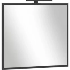 Astor LED-Spiegel 80 Cm X 70 Cm Linus Schwarz Matt