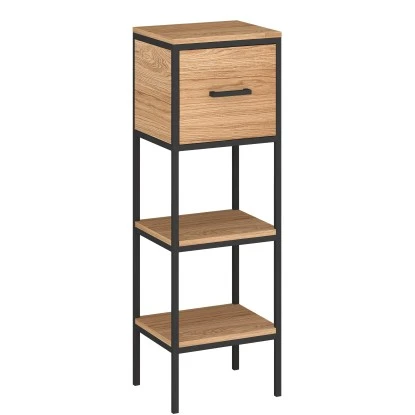 Astor Badezimmerschrank 35 Cm Linus Eiche-Schwarz – Bild 2
