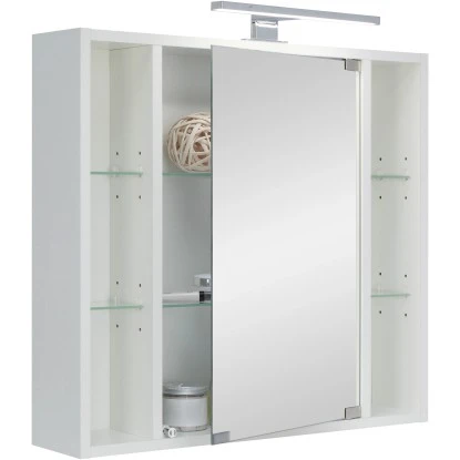 Astor Spiegelschrank Top II LED 65 Cm Weiß – Bild 2