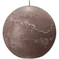 Bolsius Rustik-Kugelkerze Shine 145 Mm Rustikales Taupe