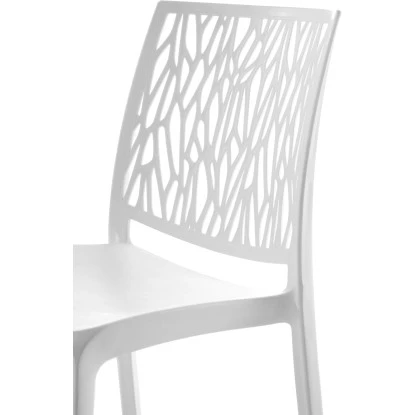 Stapelstuhl London Aus Kunststoff U. Fiberglass Twist Weiss 83 Cm X 43 Cm X 55cm â Bild 2