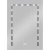 Lichtspiegel LED 50 Cm X 70 Cm Mit Integrierter Digitaluhr