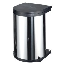 Einbau-MĂŒlleimer 15 L Rund Edelstahl