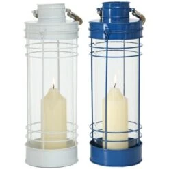 Laterne Ahoy 2fach Sortiert 42 Cm X 14 Cm X 14 Cm