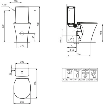Ideal Standard Spülkasten Connect Air Weiß – Bild 5