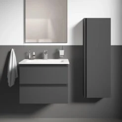 Ideal Standard Waschtisch-Paket Connect E Mit Waschtisch 60 Cm Anthrazit