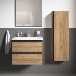 Ideal Standard Waschtisch-Paket Connect E Mit Waschtisch 60 Cm Goldeiche