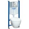 Grohe QuickFix Wand-WC Set Solido Compact 4-in-1 Tiefspüler Mit Keramik