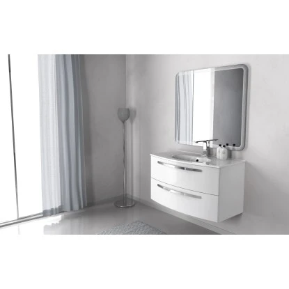Badmöbel-Set Rondi 100 Cm Weiß 3-teilig