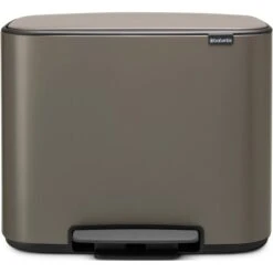 Brabantia Treteimer Bo 11 + 23 L Platinum