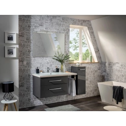 Fackelmann Waschbeckenunterschrank 80 Cm Hype 3.0 Anthrazit – Bild 2