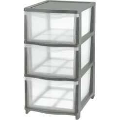 Tontarelli Schubladenbox Cover Line Anthrazit 3 Schubladen 27 Cm X 44 Cm X 37 Cm