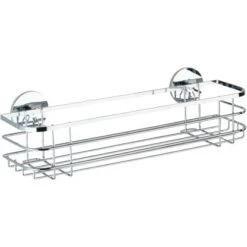 Wenko Turbo-Loc Maxiablage Edelstahl GlÀnzend