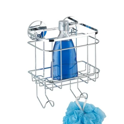 Wenko Turbo-Loc Wandkorb Mit Haken Edelstahl Glänzend – Bild 3