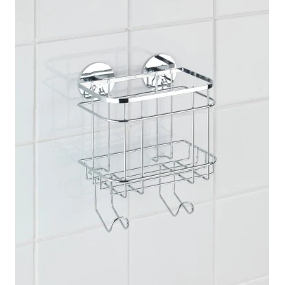 Wenko Turbo-Loc Wandkorb Mit Haken Edelstahl Glänzend – Bild 5
