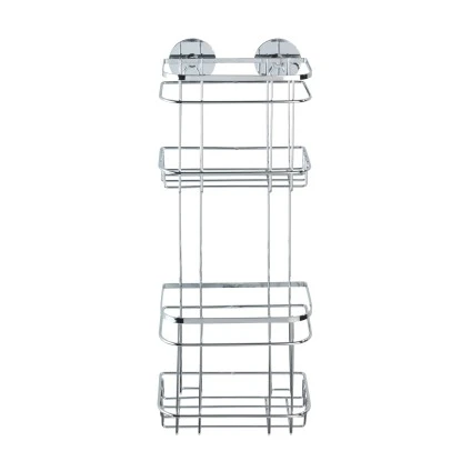 Wenko Turbo-Loc Wandregal 2 Etagen Edelstahl Glänzend – Bild 2