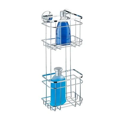 Wenko Turbo-Loc Wandregal 2 Etagen Edelstahl Glänzend – Bild 3