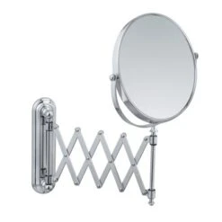 Wenko Kosmetik-Wandspiegel Teleskop Deluxe Chrom Glänzend