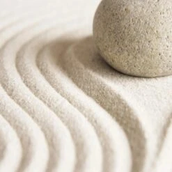 Eurographics Deco Glass Zen Stone In Wavy Lines 20 Cm X 20 Cm