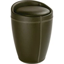 Wenko Hocker Candy Braun Lederoptik 50,5 Cm X 36 Cm X 36 Cm