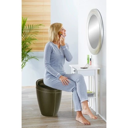 Wenko Hocker Candy Braun Lederoptik 50,5 Cm X 36 Cm X 36 Cm – Bild 3