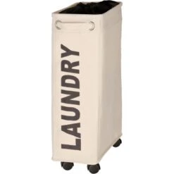 Wenko Wäschesammler & -korb Corno Beige 43 L 60 Cm X 18,5 Cm X 40 Cm