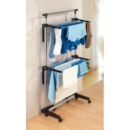 Wenko Platzspar-Wäschetrockner Silber – Bild 3