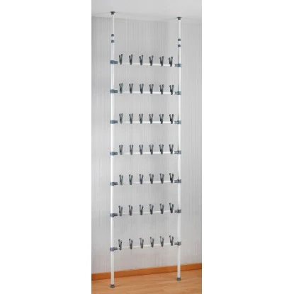 Wenko Teleskop Schuhregal Atlas Weiß-Grau – Bild 2