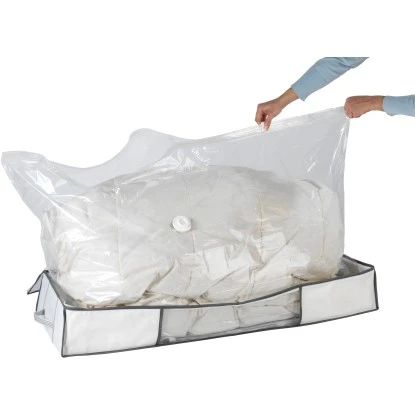 Wenko Vakuum Soft Unterbett-Box Weiß 15 Cm X 105 Cm X 45 Cm – Bild 4