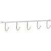 Siro Hakenleiste 2081 Metall Chrom Glänzend Länge 350 Mm 5 Haken