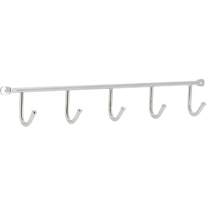 Siro Hakenleiste 2081 Metall Chrom Glänzend Länge 350 Mm 5 Haken