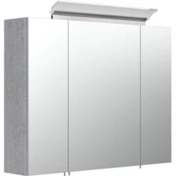 Posseik Spiegelschrank 80 Cm Beton-Optik
