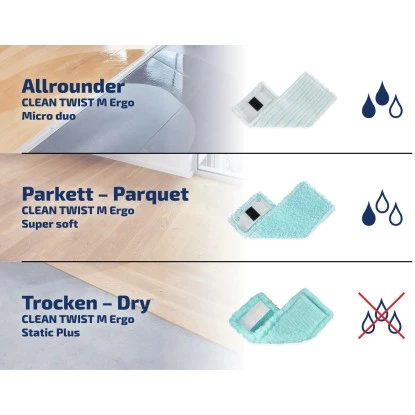 Leifheit Wischbezug Clean Twist M Ergo Super Soft – Bild 3