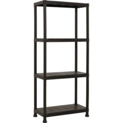 OBI Kunststoff-Steckregal XS-60 Schwarz 135 Cm X 60 Cm X 30 Cm